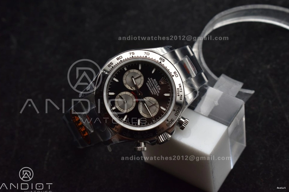 QF 1:1 on Edition Best Dial SS 126509 Daytona Black Silver SH4131 Bracelet V5 0522